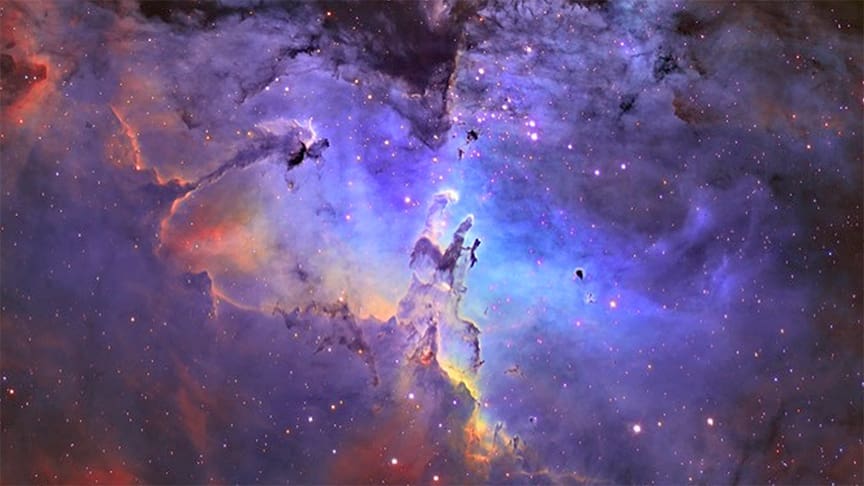 Cosmic nebula symbolizing the universe’s creation