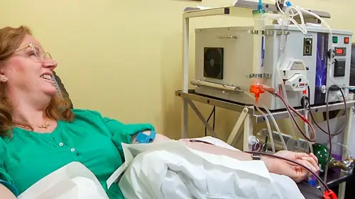 One of the first treatments that Lauri had was the EBOO /F.