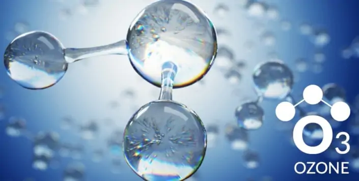 ozone molecule (O3) contains three oxygen atoms