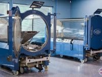 Two Sechrist Hyperbaric Oxygen Therapy (HBOT) chambers in the facility, showcasing the modern clinic environment.